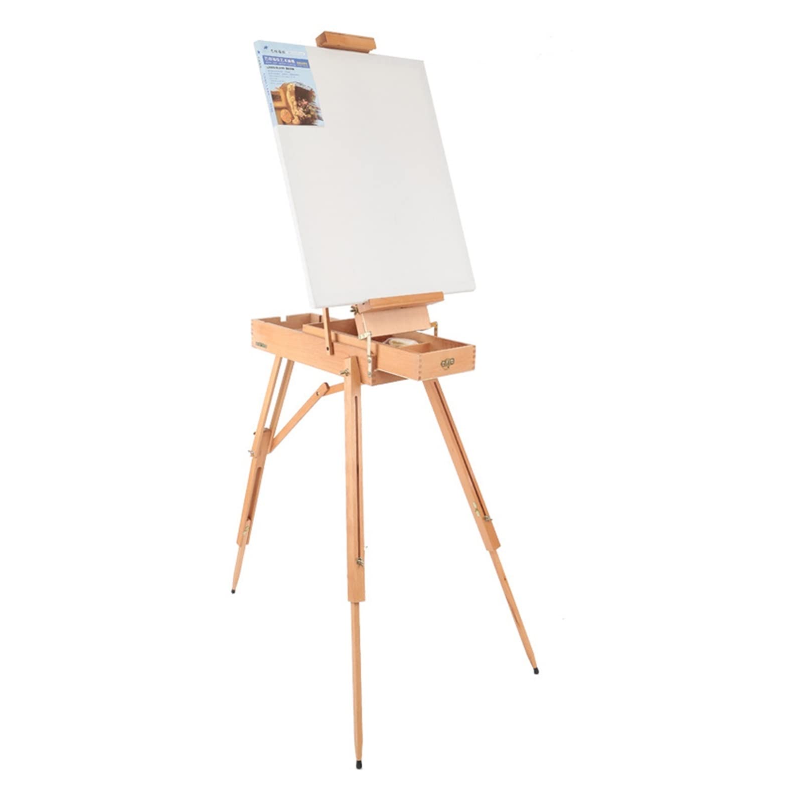 CWCQGH Tabletop Easel Easels Portable Folding Durable Table Easel Wooden Stand for Drawing Oil Paints Sketch Box Tripod Painting Easel for The Artist
