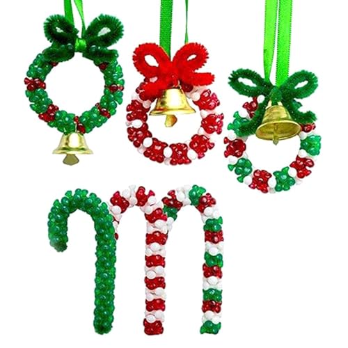 Couronne artisanale de fête sans manquer de perles grâce aux 3140 pièces