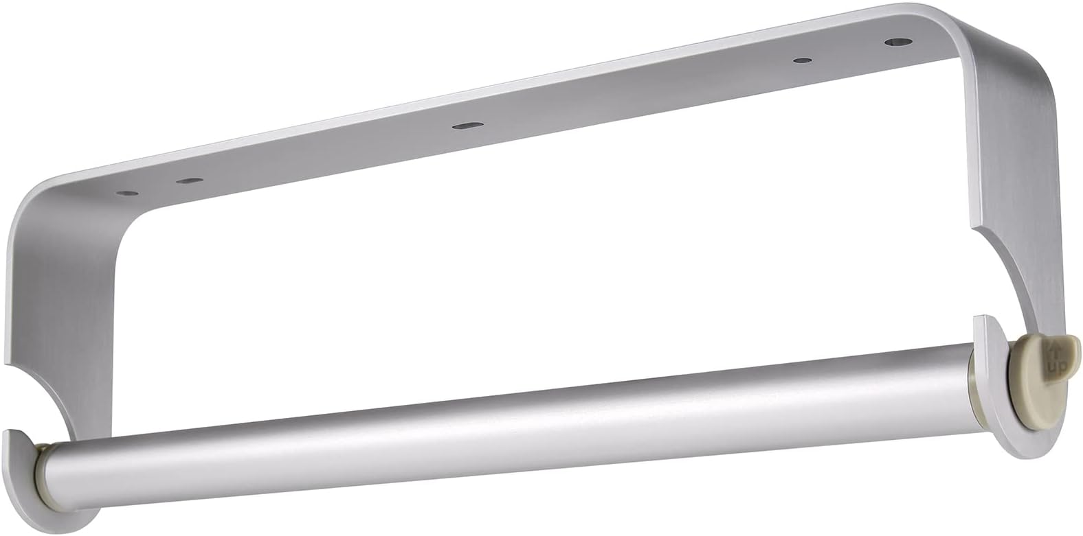 ORLESS Adhesive Paper Towel Holder Under Cabinet & Wall Mount, No Drilling Suitable for Kitchen Bathroom - Silver