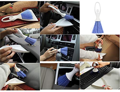 Lby 2 Sets Hand Broom And Dustpan Set, Mini Dustpan Brush Nesting Tiny Cleanning Whisk Broom, Hand Broom With Ergonomic Grip Handle, For Desk, Keyboard, Car Cleaner Tools Set 2 In 1 #TOP5