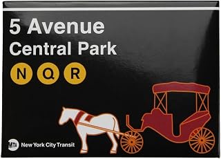 Artisan Owl New York City Transit Subway Magnet - 5th Avenue Central Park Souvenir Gift for Travelers & Collectors