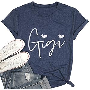 Gigi-Shirts-for-Grandma-Women-Gigi-Heart-Graphic-Tshirts-Tops-Letter-Printed-Short-Sleeve-Mimi-Tees-Shirt Gigi Shirts for Grandma Women Gigi Heart Graphic Tshirts Tops Letter Printed Short Sleeve Mimi Tees Shirt (Dark Blue, X-Large)