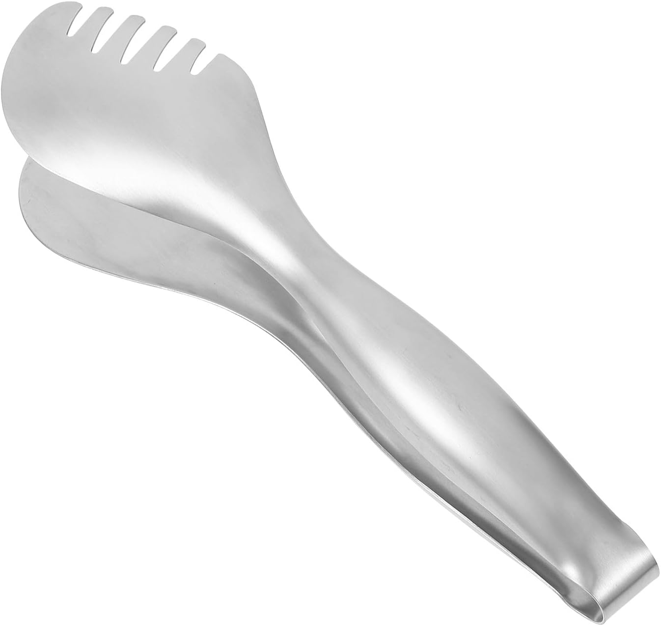 304 Stainless Steel Bread Clamp and Steak Clamp, Baking Toast Tong for BBQ Meat, Kitchen Food Serving Tongs, Silver Multifunctional Cooking Utensil for Home and Outdoor Use