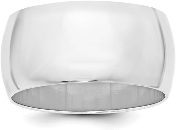 SS 10mm Half Round Size 9 Band Size 9