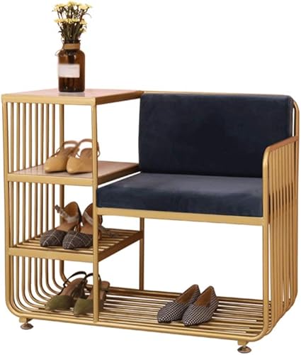 JYDQM - Banco creativo para zapatos con 4 capas para zapatos, respaldo, sillas, combinación de sillas para guardar zapatos