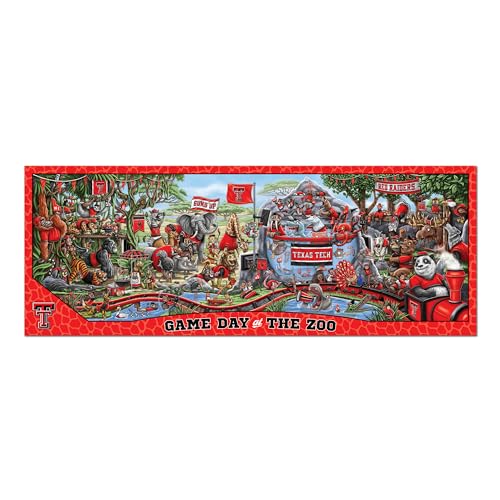 Image of YouTheFan NCAA Texas Tech Red Raiders inchGame Day At The Zoo inch 500 Puzzle