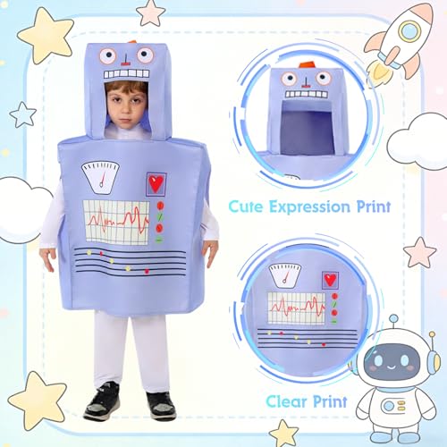 Disfraz infantil robot para niños 7-10 años miniatura 4
