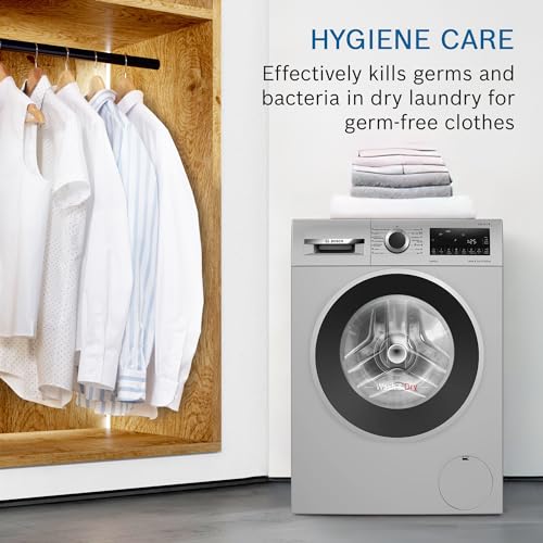 Image of Bosch 10.5 /6 KG Inverter Fully Automatic Front Load Washer Dryer with LED TOUCH DISPLAY (WNA264U9IN,Silver)