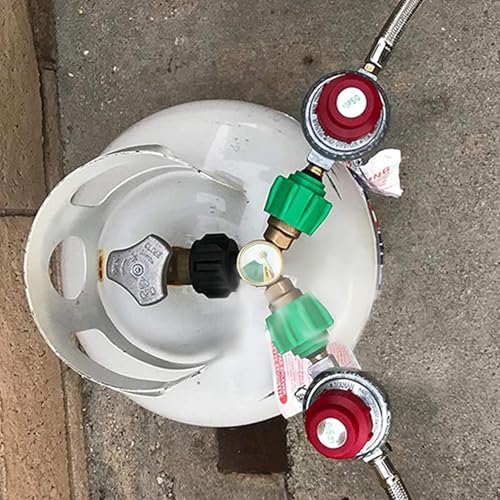 Diviseur de bouteille de propane avec manomètre pour sécuriser vos cuissons - 4