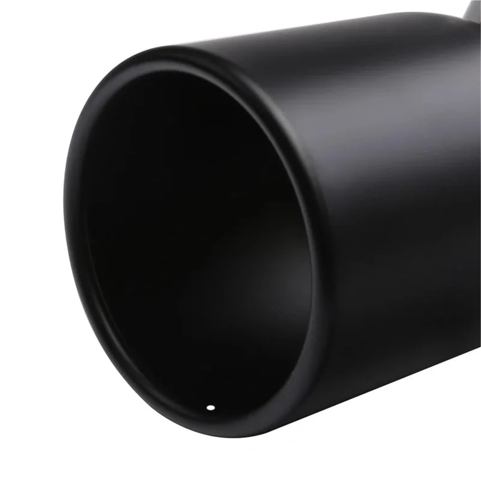 Końcówka rury wydechowej ze stali nierdzewnej 63mm/3.5 "89mm regulowany uniwersalny pasujący do samochodu SUV pojedyncza rura walcowana Tłumik do auta(Black)
