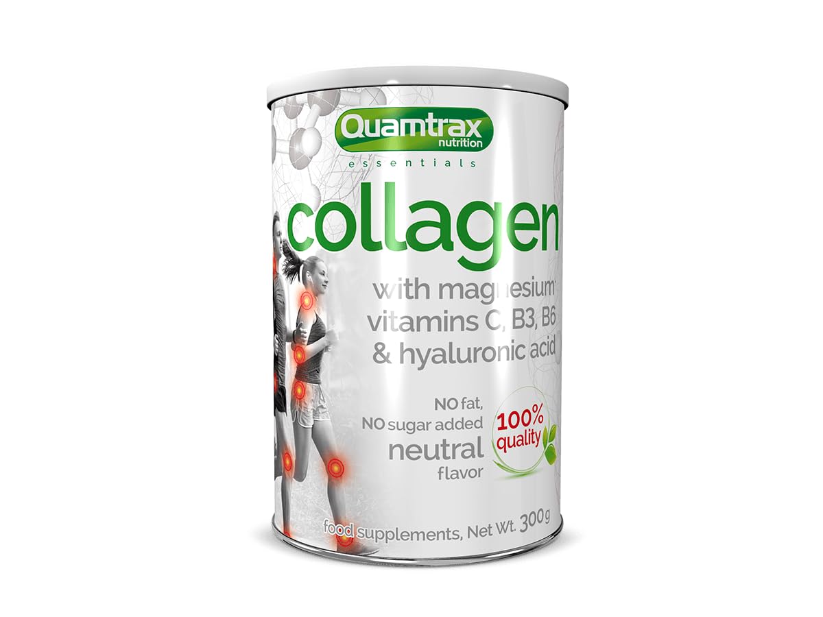 Quamtrax Nutrition - Essencial Collagen - 300 gr - Neutro - Refuerzo articular, piel saludable y digestión óptima (300, Neutro)