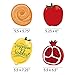 Big Dot of Happiness Sukkot - Apple, Pomegranate, Etrog and Challah Decorations DIY Sukkah Jewish Holiday Essentials - Set of 20