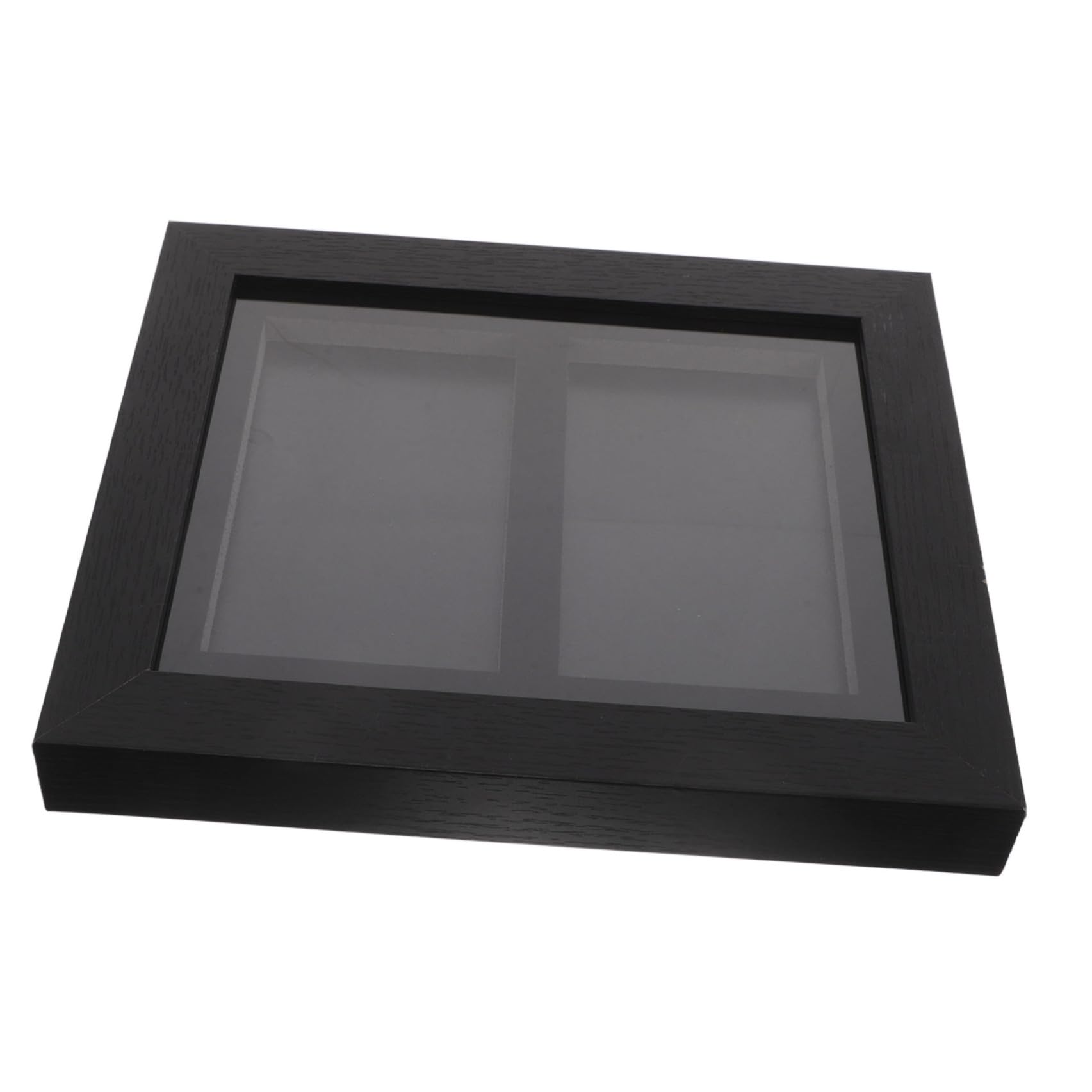 Vitrina para tarjetas deportivas de 2 ranuras con soporte de pared para cartas coleccionables