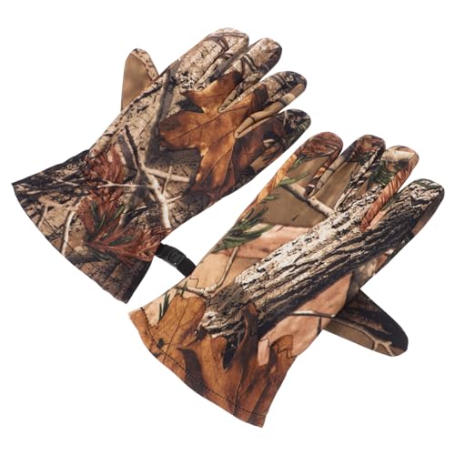 Toddmomy Men's Winter Outdoor Gloves Camouflage Ski Hunting Gloves Insulation Waterproof Layer for Cycling Snow and Cold Weather