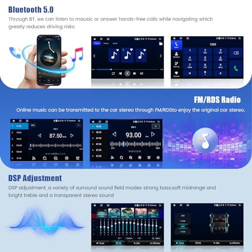 Autoradio Megane 3 Android 15 Inefala avec Bluetooth GPS et Android Auto sans fil
