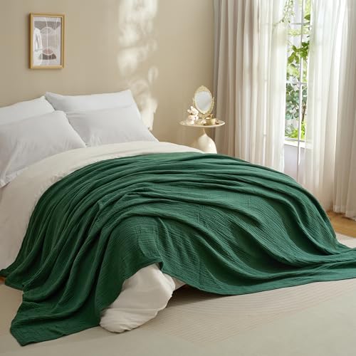 LONG CREATE 100% Cotton Muslin Blanket for Adult 90x90 4-Layers Gauze Throw by LONG CREATE - Used condition - Image 6
