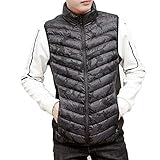 ? [Beheizte Weste für Männer & Frauen] Heizweste Jacke leichte Isolierung, wasserdicht und winddicht, Unterstützung Hand / Maschine / Trockenwäsche, geeignet für Männer, Frauen, Jungen und Mädchen. Perfekt als Geburtstagsgeschenk, Erntedankgeschenk und Weihnachtsgeschenk. HINWEIS: Bitte nehmen Sie die Power Bank heraus und stecken Sie den USB-Stecker vor dem Waschen in die Tasche.