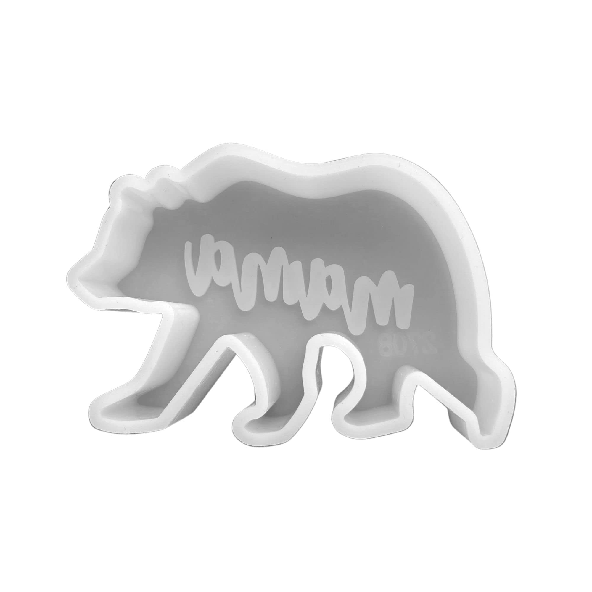 Mama Bear Silicone Mold | Size 2.5" Wide x 3.75" Long x 0.8" Deep | Mama Bear Design for Freshie, Soap, Resin, Candles