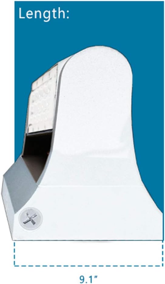 Westgate Rotatable LED Wall Packs 360 Degrees- White Finish - Outdoor Lights Parking Overhead Entrance Yard - Waterproof IP65 - UL Listed - High Lumen 120-277V (40W 3000K Warm White)