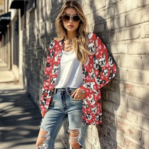 Image of Cardigan for Women Long Sweater Open Front Sweaters Fashion Lightweight Cardigans with Pockets