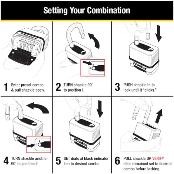 Master Lock 72-inch Combination Cable Lock Bundle Pack
