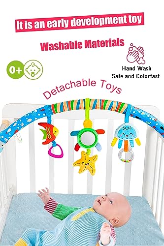 Image of Pau1Hami1ton Baby Stroller Arch Toys, Car Seat Toys,Bouncer Toy Bar /Mobile for Bassinet,Adjustable Baby Hanging Toys Fit for Crib Bed,Stroller,Car Seat.S-19(Star)