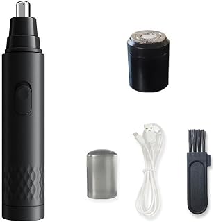 Nose Hair Trimmer Clipper,Electric Ear Eyebrow Hair Trimmer Clipper | Electric Eyebrow Hair Trimmer with Brush, Painless Trimming, Portable Hair Removal Tool for Men Women ??
