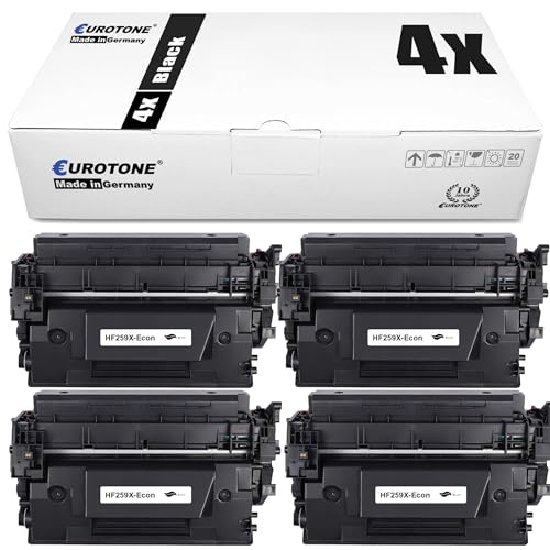 Lot de 4 toners CF259X 59X noir compatible HP LaserJet Pro M404dw MFP M428fdn avec puce