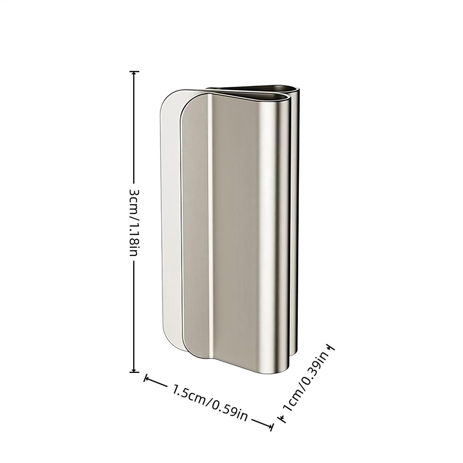 Fermaglio magnetico per tende, 10 clip in acciaio inox, sistema di chiusura rimovibile per tende, forte tenuta e facile installazione, per soggiorno, camera da letto e bagno