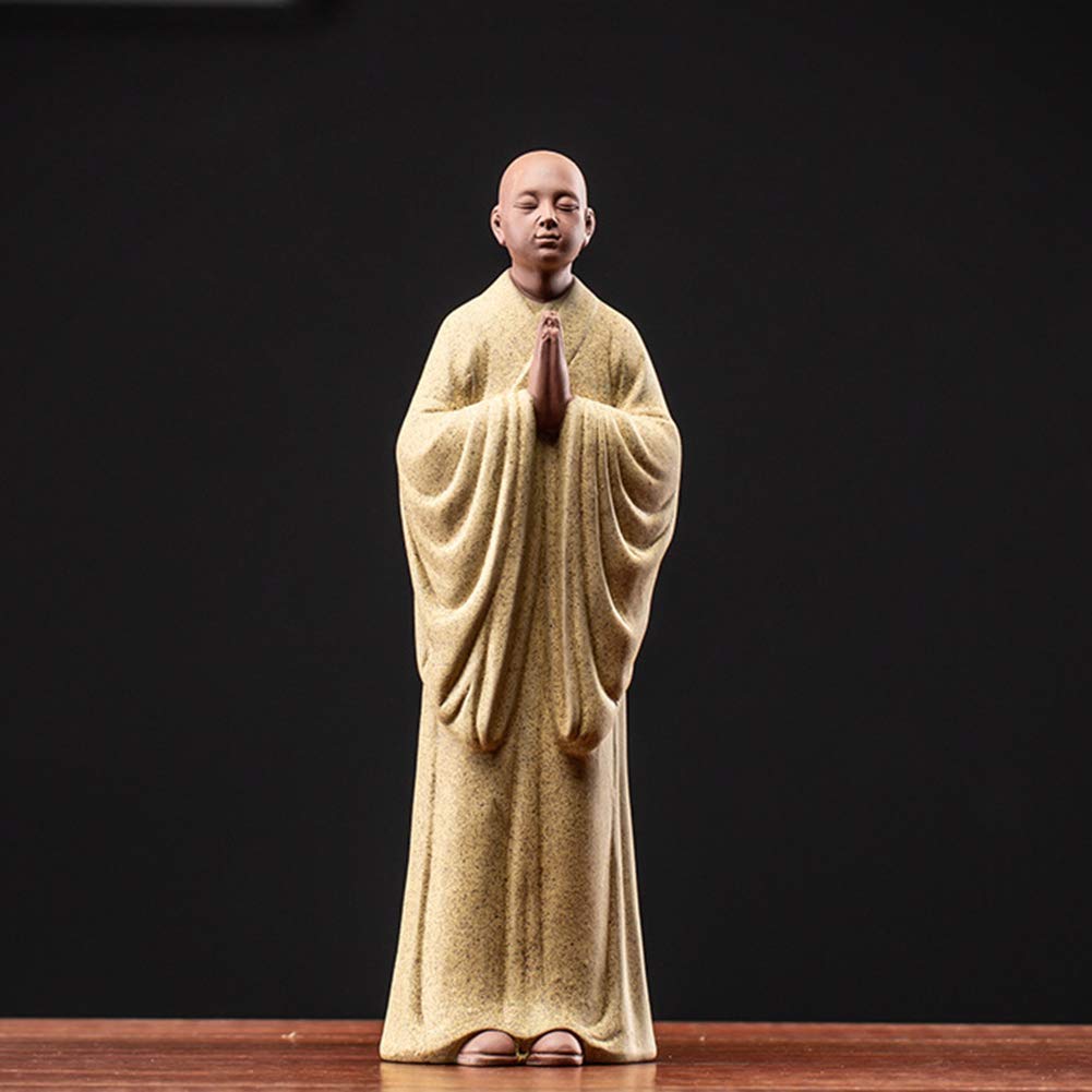 Meditazione Zen Buddha Statua Figurine, Religione Scultura Arredamento per Interni per la casa, Studio Soggiorno Ufficio Ceramica Decorazioni Ornamenti,B
