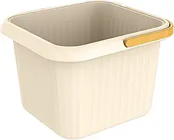 Zialofi Bacia para escalda-pés, banheira portátil para escalda-pés, relaxante, balde de pedicure resistente para spa doméstico, Quadrado