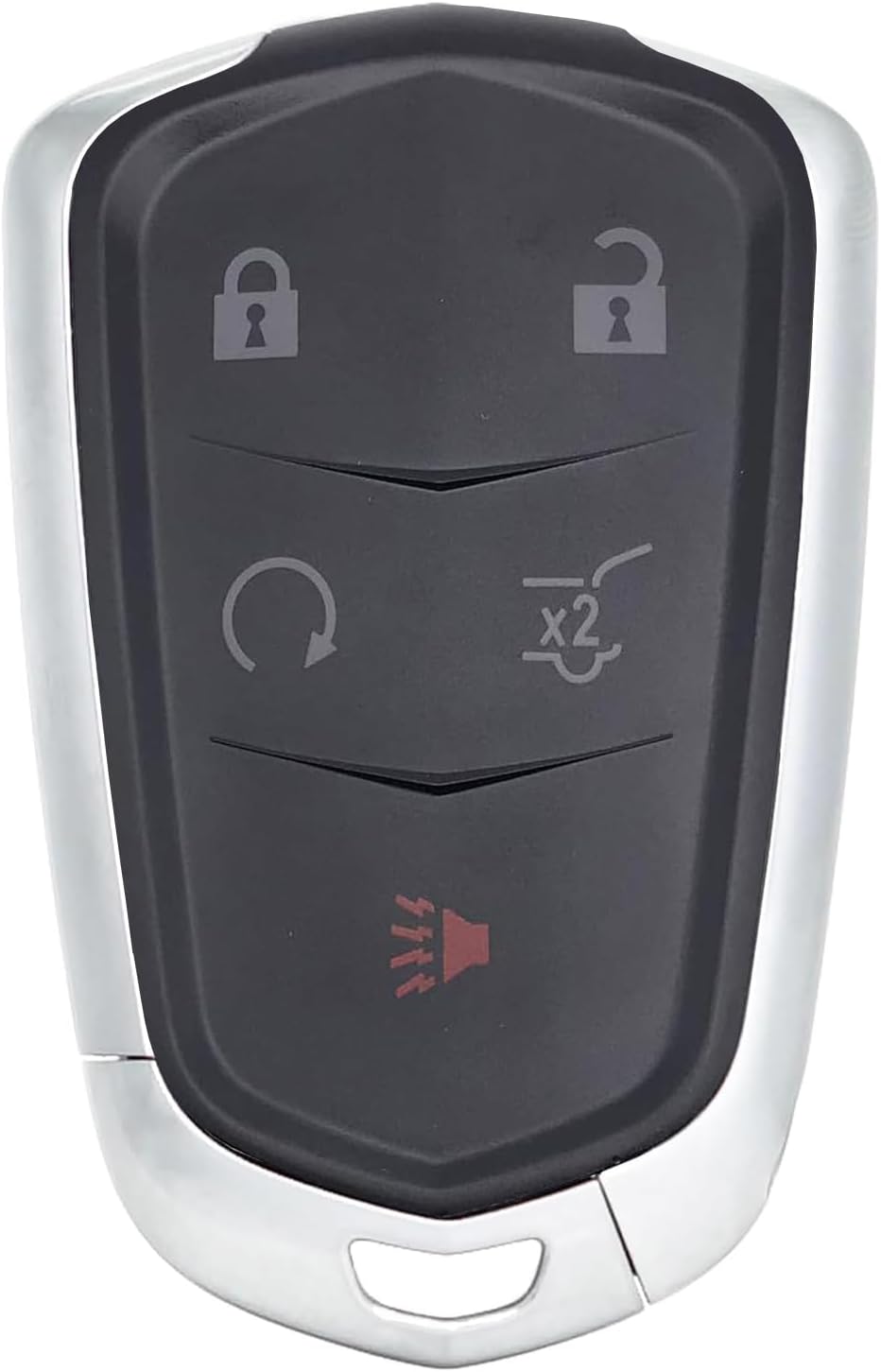 5 Buttons Replacement Key Fob Cover Case fit for 2015-2019 Cadillac Escalade, CTS, SRX, XT4,XT5, ATS, STS,XD6 CT6 XT5 Keyless Entry Remote Key Fob Shell