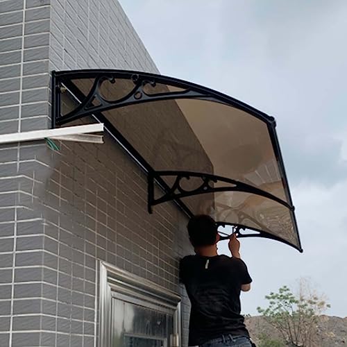Auvent de porte d'extérieur isolant et pare-soleil pour entrée de maison - 6