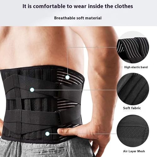 Corsé lumbar de compresión elástica y transpirable para mujeres y hombres 4