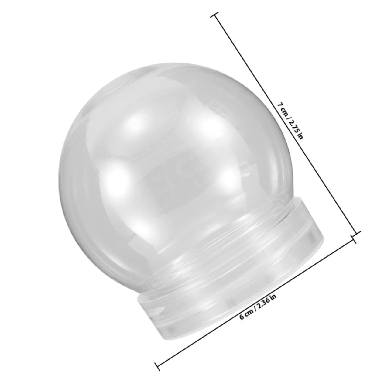 Amazon.co.jp: HEATSHAKING 20個スノードーム 透明プラスチック製