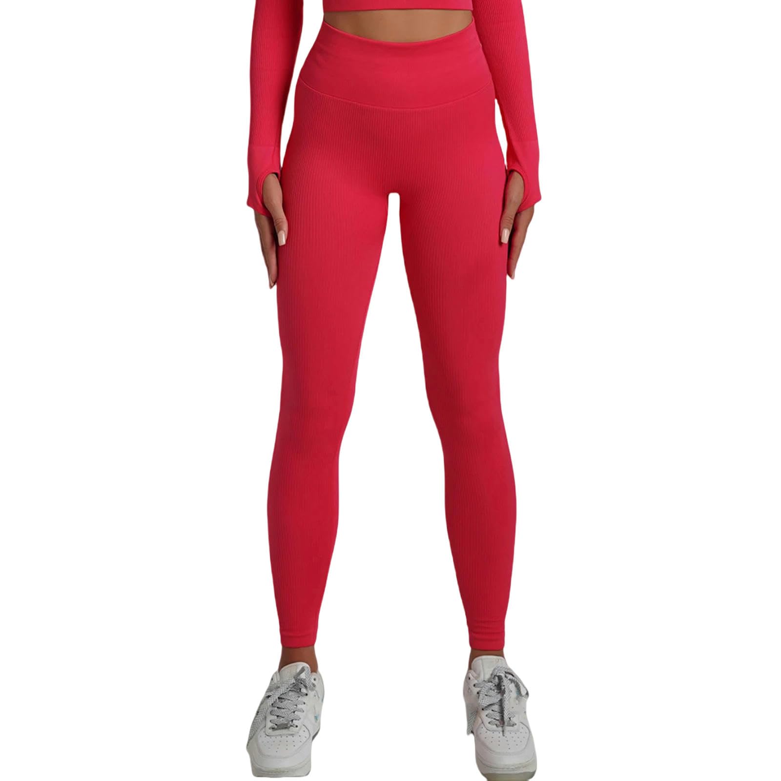 Legginsy dla kobiet UK damskie spodnie do jogi sport bieganie odzież sportowa rozciągliwe podnoszenie fitness rajstopy legginsy siłownia spodnie do ćwiczeń - jasnoniebieski-M