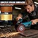 1800W Handheld Electric Drum Sander, 8 Variable Speed Burnishing Polishing Machine, 3200RPM Electric Sander for Metal Stainless Steel Wood Polishing with Lock Switch, Auxiliary Handle, UK Plug