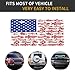 UEQIKI American Flag Fishing Front License Plate for Women Car Vanity Plates Decorative Aluminum Metal Cute Novelty License Plate Cover for Men 6x12 Inch (4 Holes)