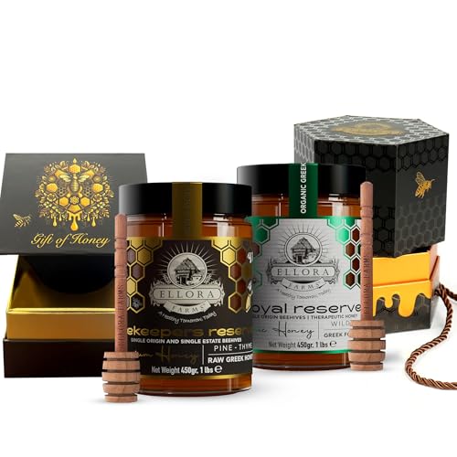 Pack de miel griega orgánica Ellora Farms 2x450g miniatura 1