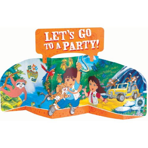 Grand centre de table Go Diego Go Amscan pour décoration d'anniversaire d'enfant