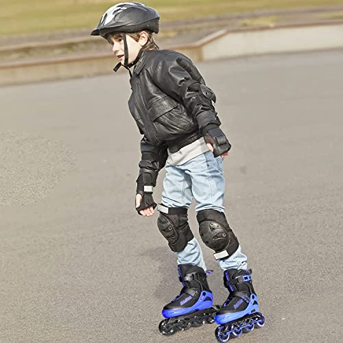 Image of PAPAISON Adjustable Inline Skates for Kids and Adults with Full Light Up Wheels, Outdoor Roller Skates for Girls and Boys, Men and Women