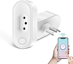MIUCDA Tomada Inteligente Wifi 20A Consumo De Energia Smart Home Automation Compatível com Google Home Alexa Tuya Smart Life App