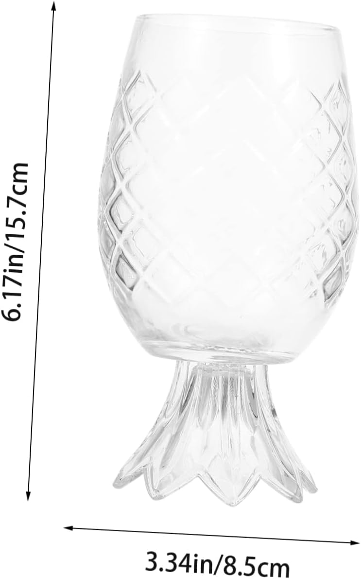 Alipis Vintage Pineapple Cup for Cocktails Juice and Cold Drinks Unique Drinkware for Parties and Bar Decorations Stylish and Practical