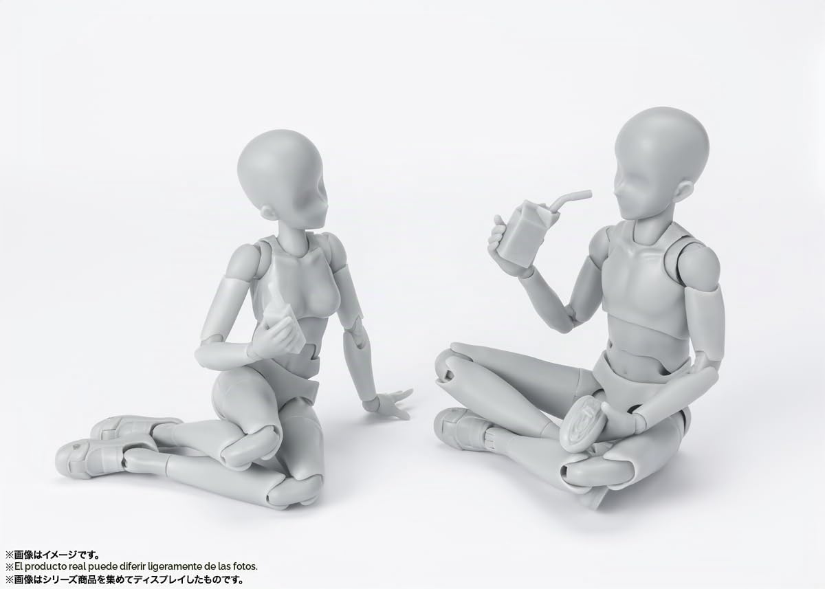 TAMASHII Nations - Tamashii - Body-Kun -School Life- Edition DX Set (versión de Color Gris), Figura de acción Bandai Spirits S.H.Figuarts