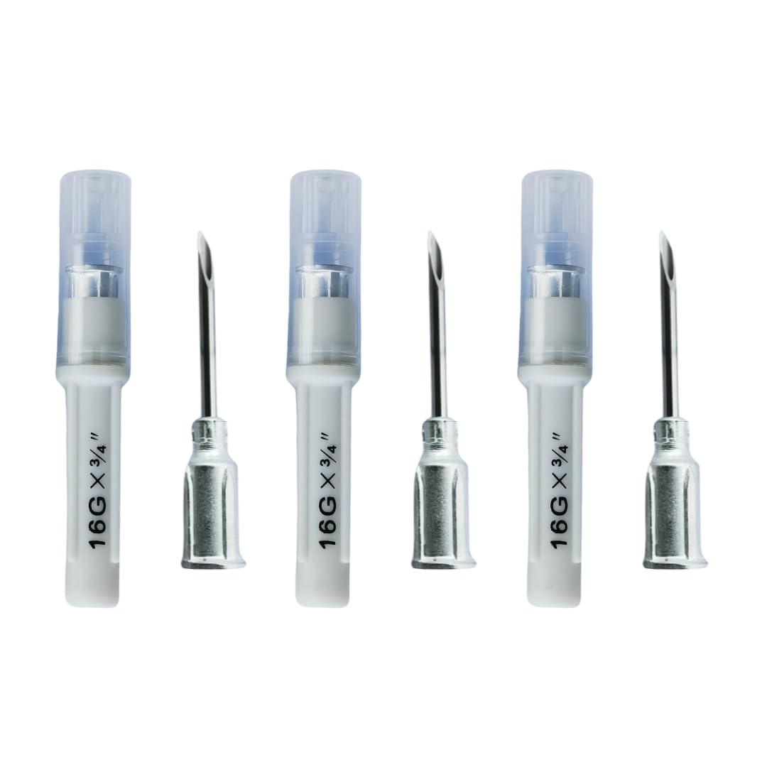 Eli-Vet Veterinary Aluminum Hub Needle, 16G x 3/4 inch (19