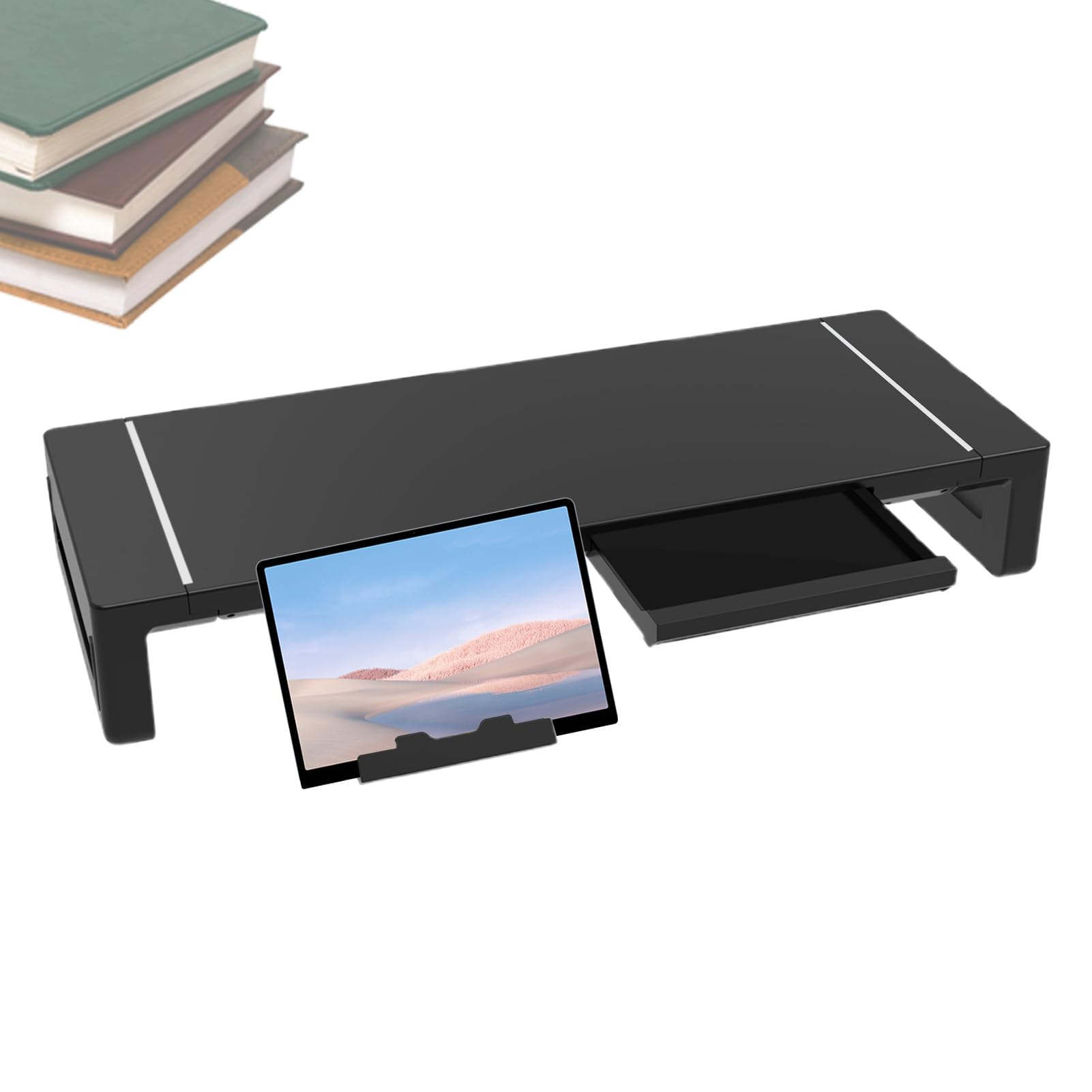 Supporto Monitor da Computer Ripiano da scrivania regolabile in altezza e | Supporto per Computer Per schermi TV, penne, ristoranti, appartamenti, case, dormitori, hotel