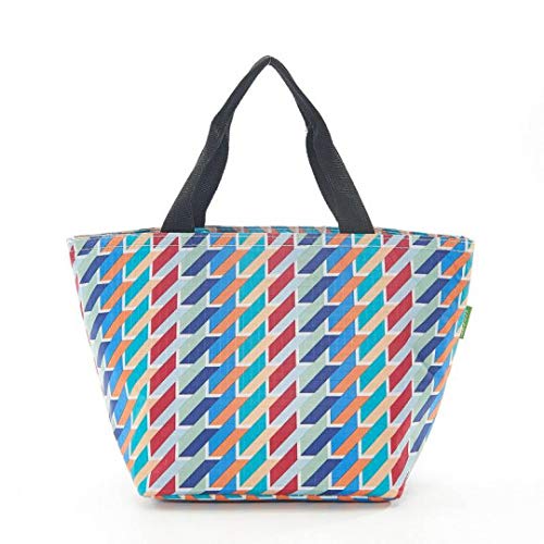 Eco Chic Expandable Cool Bag/Lunch Bag/Insulated Bag - Geometric (Multi Coloured)