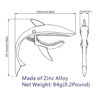 Imelod Capodastre de guitare en alliage de zinc Capodastre Shark pour guitare acoustique et électrique avec une bonne… - Les Beatles, Paul McCartney, John Lennon, RIngo Starr, George Harrison Imelod Capodastre de guitare en alliage de zinc Capodastre Shark pour guitare acoustique et électrique avec une bonne… – Image 5