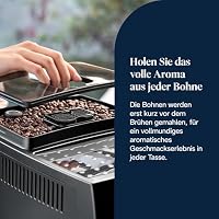 De’Longhi Magnifica S - Perfetto Kaffeevollautomat mit klassischem Milchaufschäumer, Espresso- und Cappuccino Kaffeemaschine, Bedienfeld mit Tasten, Schwarz (ECAM22.110.B) – Ansicht 3