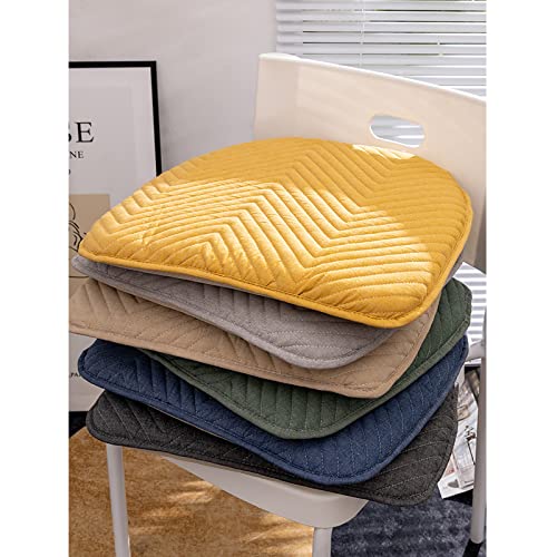 K.lsx Seat Pad Durable Mat Pads With Ties For Home Office Living Room,Soft Cotton Chair Pad,Kitchen Dining Chair Cushion Non Slip Seat Cushion With Washable Cover-White 40X40Cm(16X16Inch) #TOP7